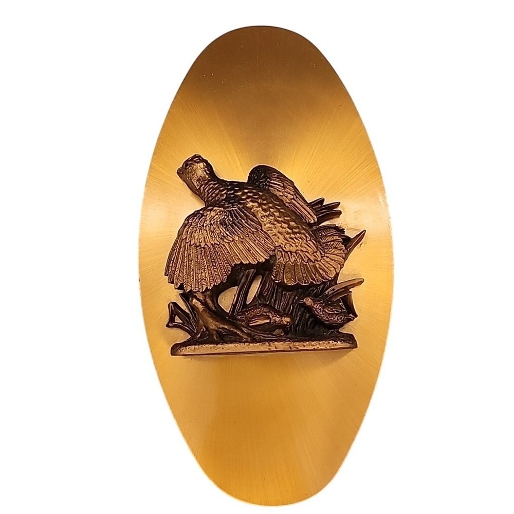Copperama Bob White Quail Wall Plaque‎ SIGNED by Victor Personette 3D Copper Art